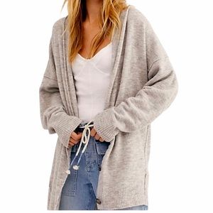 Free people gray oversized eucalyptus cardigan xs